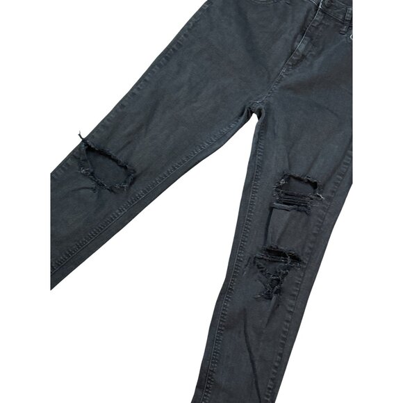Wild Fable High Rise Ripped & Distressed Skinny Jeans in Black Size 8 - Picture 4 of 6
